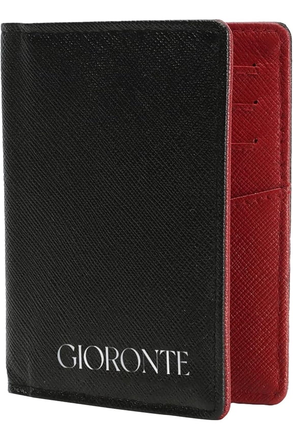 Slim Fold Wallet | Slim Leather BiFold Design | RFID Blocking | Holds upto 7 Cards | Genuine Top Grain Saffiano Leather | Minimalist Wallet for Men