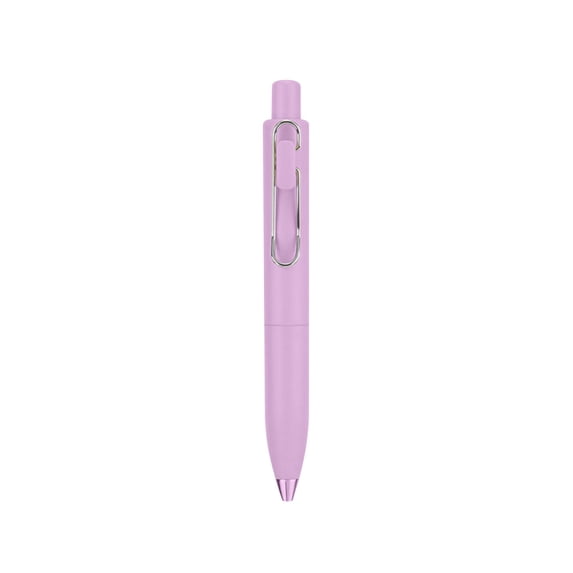 Slim Gel Pens, Retractable Pens with 0.5Mm Black Ink, Two-Tone Styles for Journaling and Office, Pocket-Sized and Portable Smooth Writing, Purple