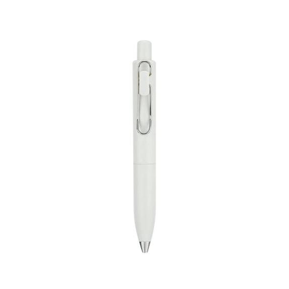 Slim Gel Pens, Retractable Pens with 0.5Mm Black Ink, Two-Tone Styles for Journaling and Office, Pocket-Sized and Portable Smooth Writing, White