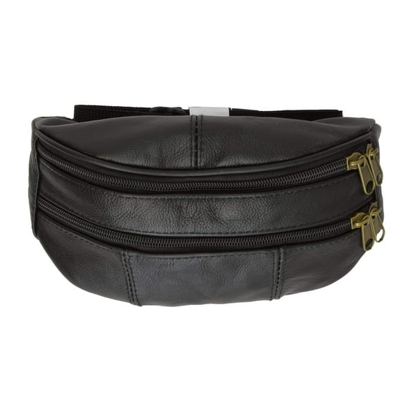 Slim Genuine Leather Waist Pouch Fanny Pack Multiple Colors