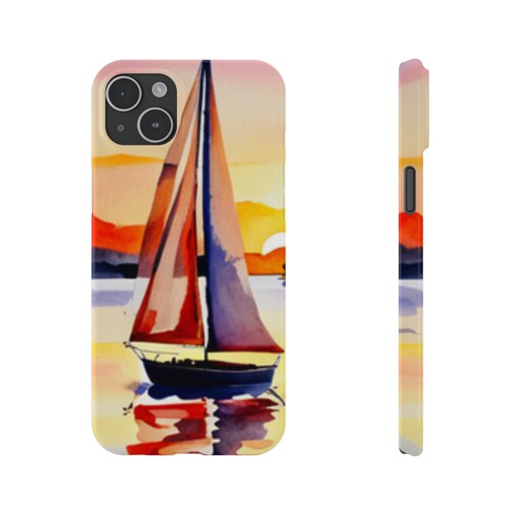 Slim Glossy SmartPhone Cases for Apple iPhone 15 14 13 12 11 8 7 X Models