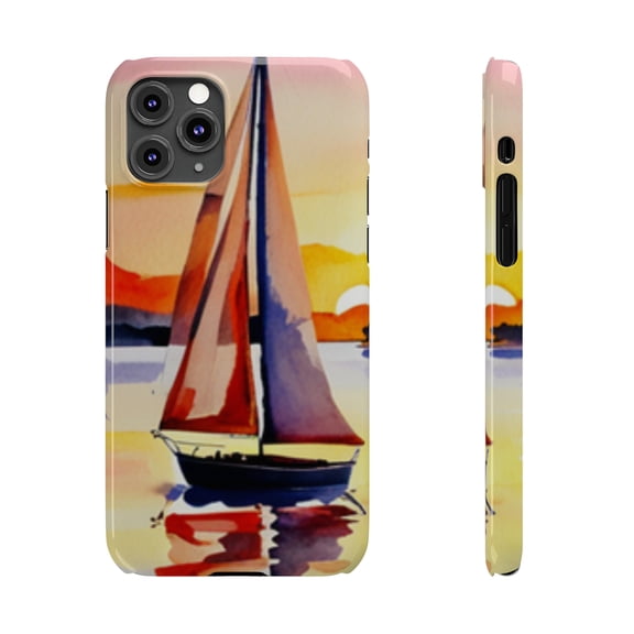 Slim Glossy SmartPhone Cases for Apple iPhone 15 14 13 12 11 8 7 X Models