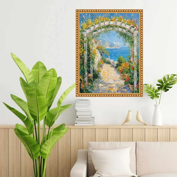 Slim Gold Leaf Beaded Picture Frame 30x40 frame