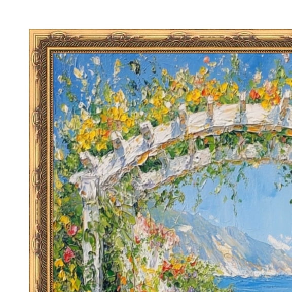 Slim Gold Leaf Design Picture Frame Deco 30x36 frame