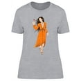 thumbnail image 1 of Slim Hippie Girl In Boho Dress T-Shirt Women -Image by Shutterstock, Female Medium, 1 of 2
