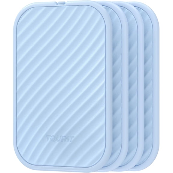 Slim Ice Packs for Lunch Boxes and Coolers, 4 Pack Reusable Lunch Box Cooler Ice Packs, Long Lasting BPA-Free Non-Toxic Freezer Packs – for Lunch Bags, Travel, Picnic or Camping