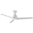 thumbnail image 1 of Slim Indoor and Outdoor 3-Blade Smart Ceiling Fan 52in Matte White with 3000K LED Light Kit and Remote Control, 1 of 3