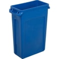 thumbnail image 1 of Slim Jim 3540 Durable Space Saving 23 Gallon Plastic Recycling Container, Blue, 1 of 9