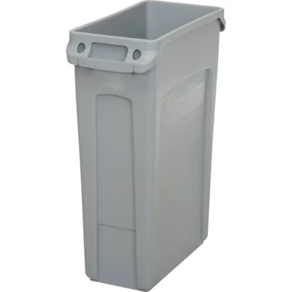 Slim Jim 3540 Space Saving Durable 23 Gallon Plastic Recycling Container, Gray