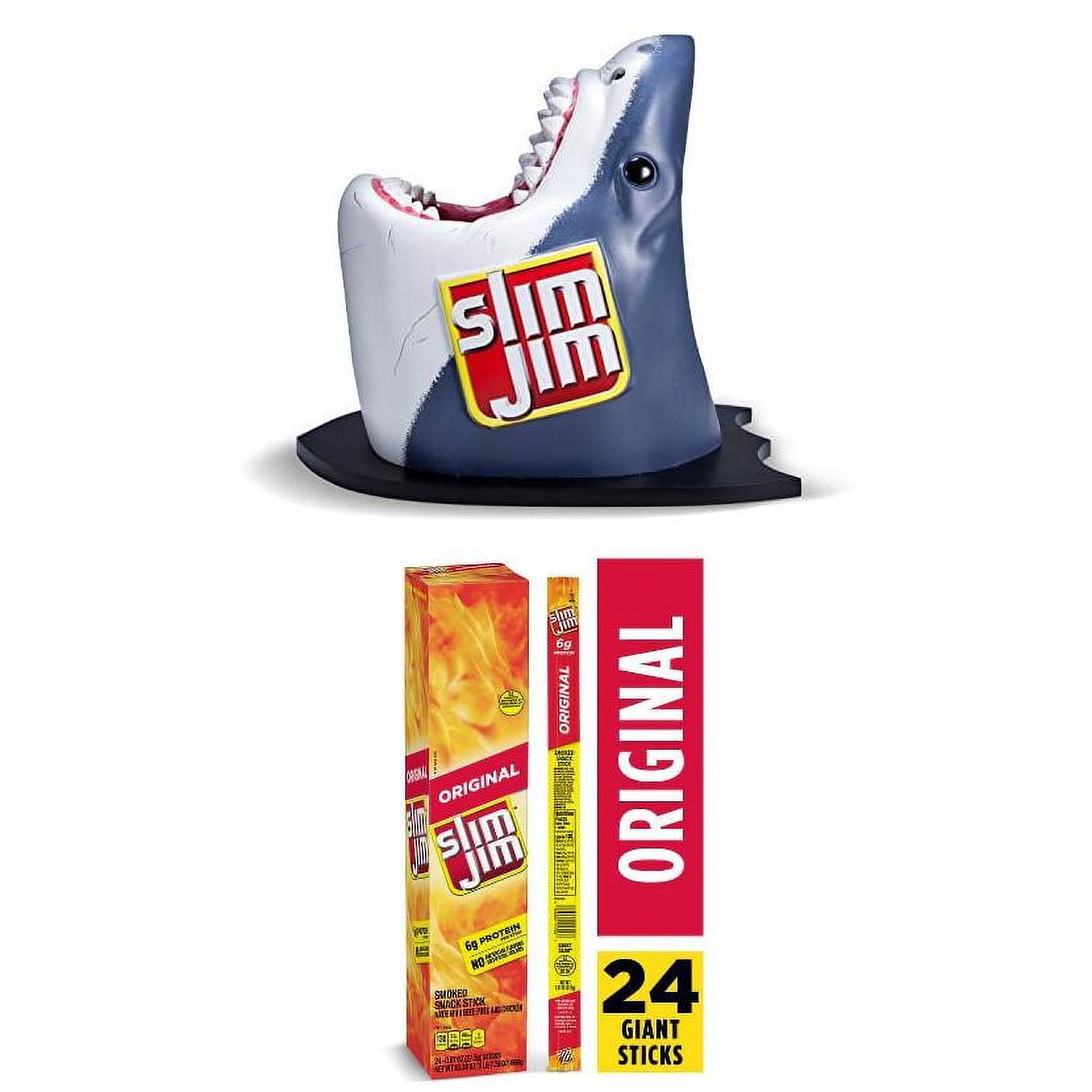 Slim Jim Limited Edition Shark Head Counter Display Smoked Stick 24ct