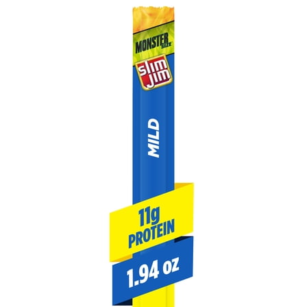 Slim Jim Monster Smoked Meat Sticks, Tabasco Flavor, 11g Protein