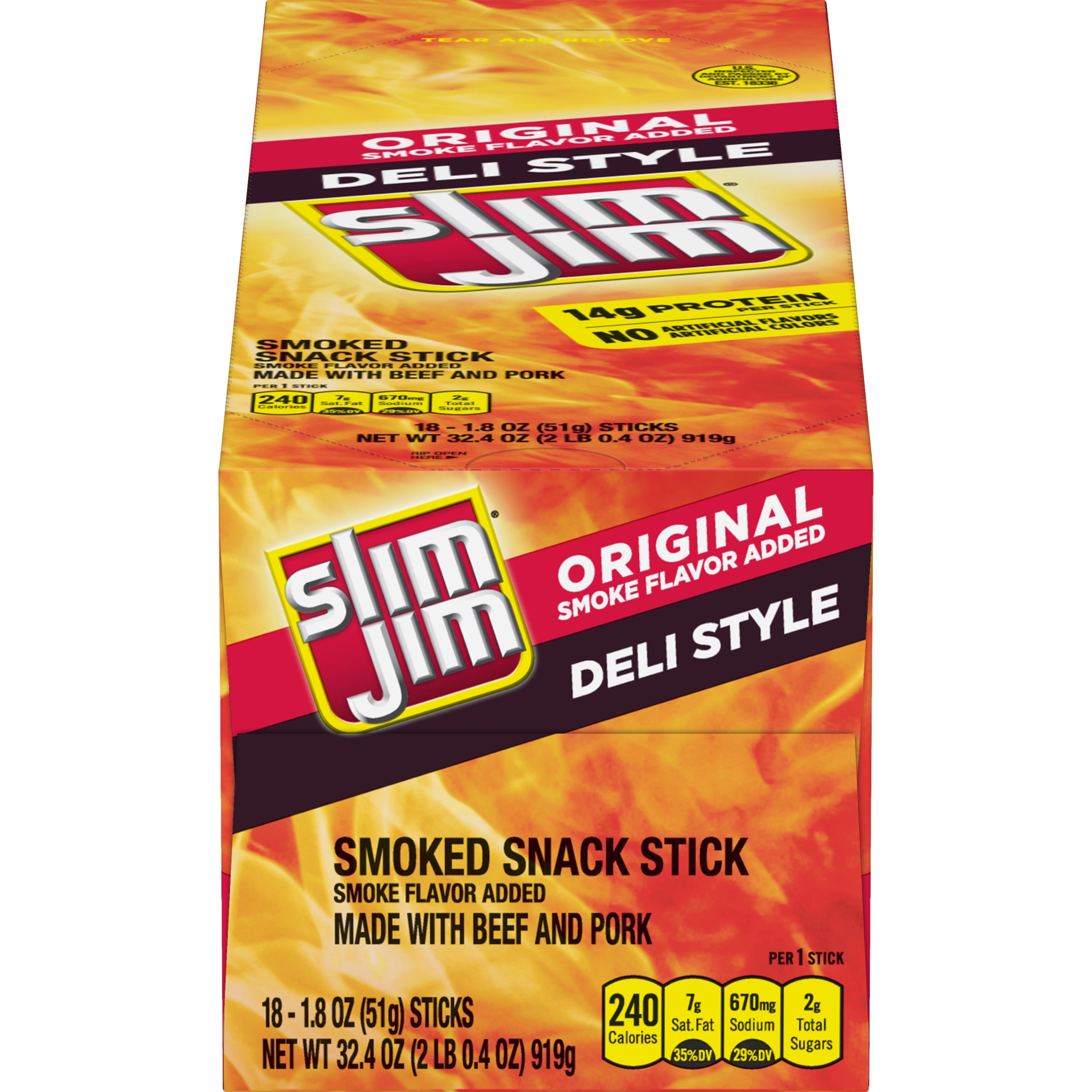 Slim Jim Original Deli St - Walmart.com