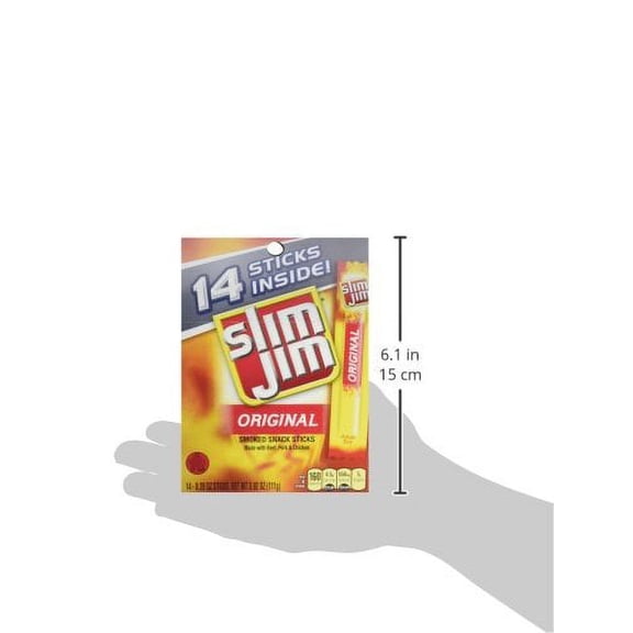 Slim Jim Original Gable Top 3.92Oz (Pack of 32)
