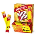 thumbnail image 1 of Slim Jim Smoked Meat Sticks, Original Flavor, 6g Protein Per Serving, Snack Size, 0.28 oz. (70 Count), 1 of 9