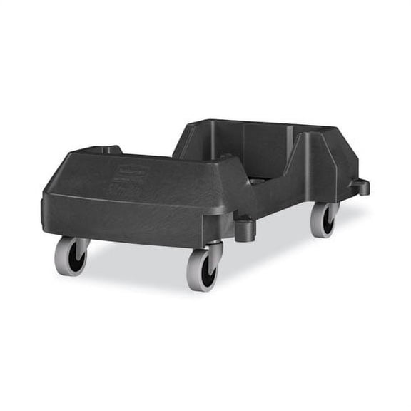 Slim Jim Resin Trainable Dolly, 120 Lb Capacity, 23.86 X 14.71 X 8.36, Plastic, Black | Bundle of 2 Each