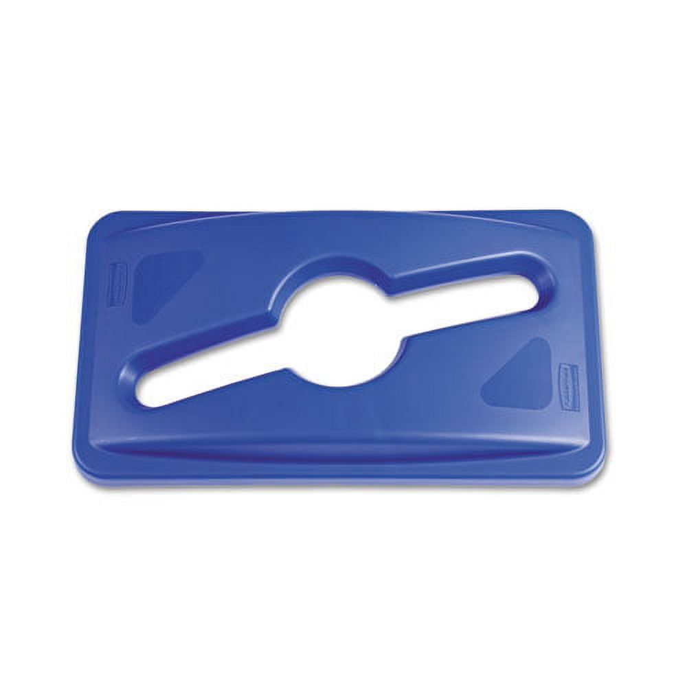 Slim Jim Single Stream Recycling Top for Slim Jim Containers, 12.1w x 21d x 2.75h, Blue Slim Jim Single Stream Recycling Top for Slim Jim Containers, 12.1w x 21d x 2.75h, Blue