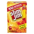 thumbnail image 1 of Slim Jim Smoked Meat Sticks, Original Flavor, 6g Protein Per Serving, Snack Size, 0.28 oz. (100 Count), 1 of 3