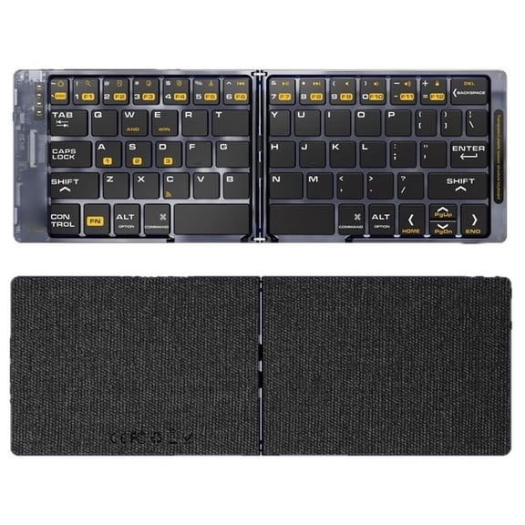 Electronic Devices Touchpad Foldable Keyboard with Touchpad Full Size Keys Folding Bluetooth Keyboard for Smartphone Tablet Laptop PC