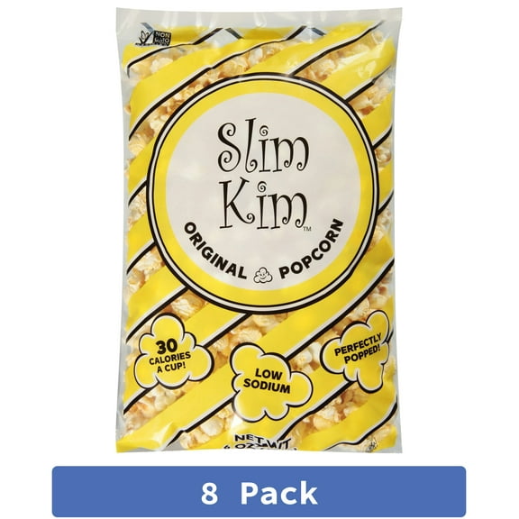 Slim Kim Popcorn Plain 6 oz (Pack Of 8)
