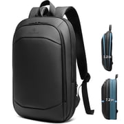 HEROIC KNIGHT Expandable 15.6 Laptop Backpack for Men, Waterproof Computer Backpack for Business Office Collge Travel, Black