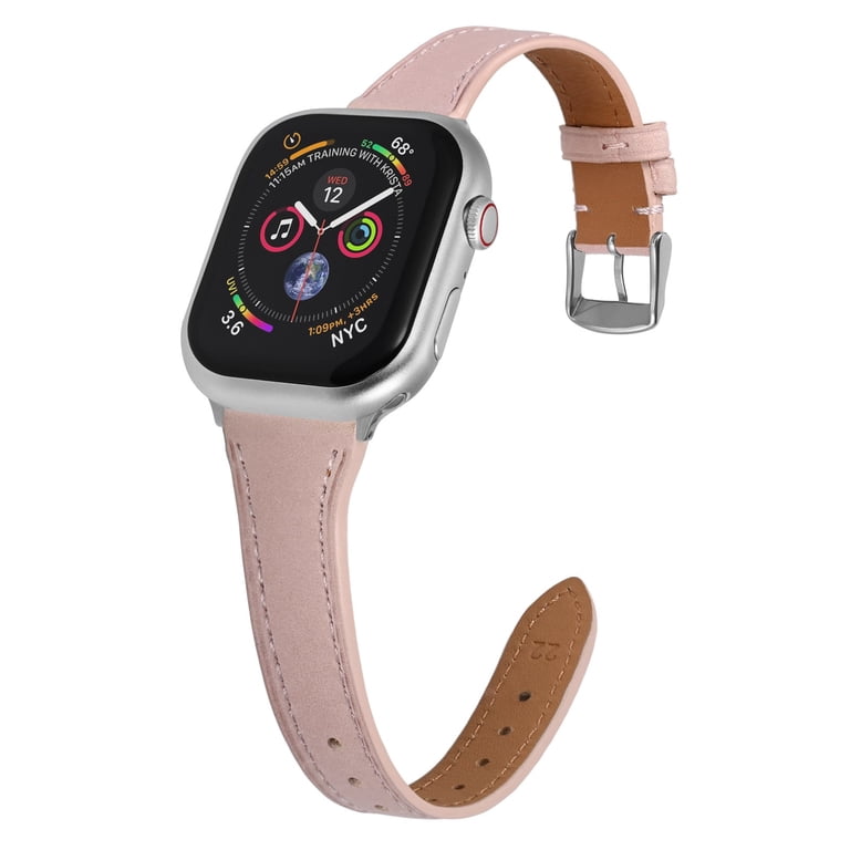 Slim Leather Band Compatible with Apple Watch Band 40mm 38mm  display picture 3