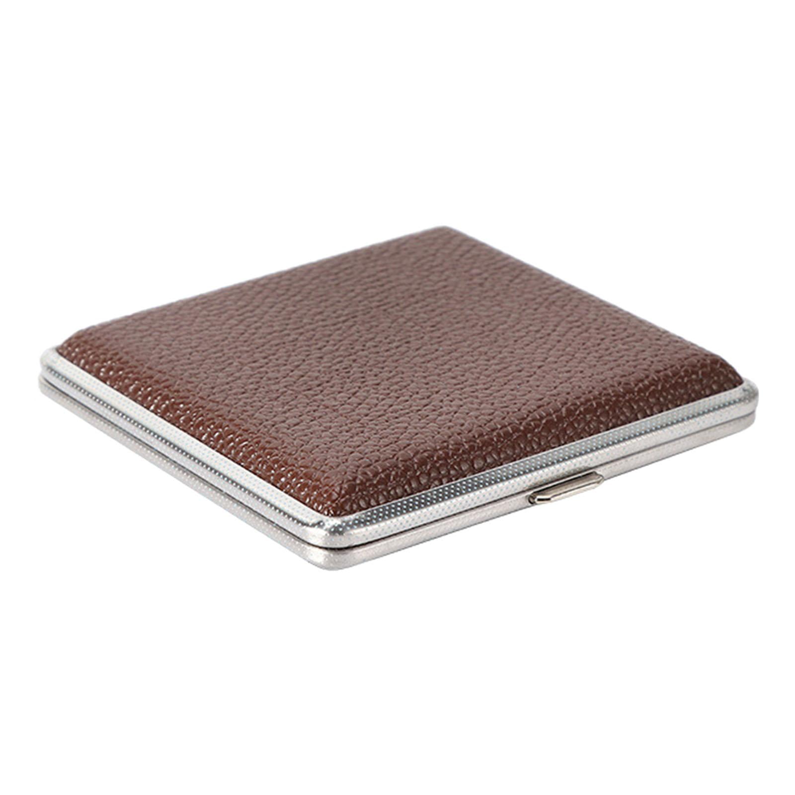 Slim Leather Cigarette Case 20 Capacity Pressure Proof Cigar Storage Box,  Women Cigarette Box, for Womens Gifts