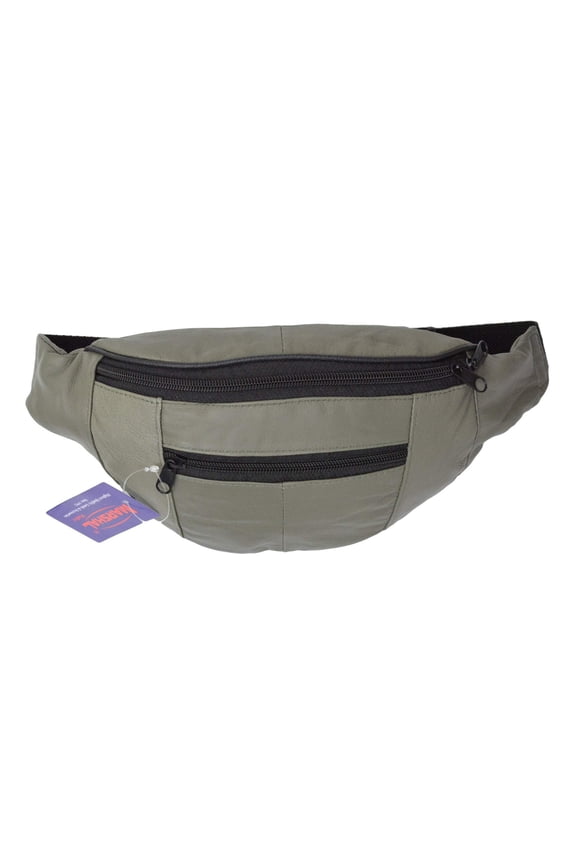 New Marshal genuine soft leather 3 zipper pouch