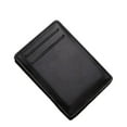 thumbnail image 1 of Slim Leather Flip Wallet Money Clip Card Holder for Men with ID and Credit Card Slots, 1 of 1