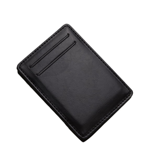 Slim Leather Flip Wallet Money Clip Card Holder for Men with ID and Credit Card Slots