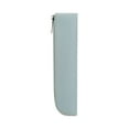 thumbnail image 1 of Slim Leather Pencil Pouch, Portable Elastic Pencil Case Zippered Stationery Bag for Daily & Office Supplies, 1 of 6