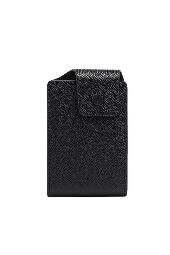 Slim Leather Wallet Card Holder with Snap Closure Compact Credit ID Card Organizer Coin Pocket Minimalist Design for Daily Carry,leather wallet,Black,1PC