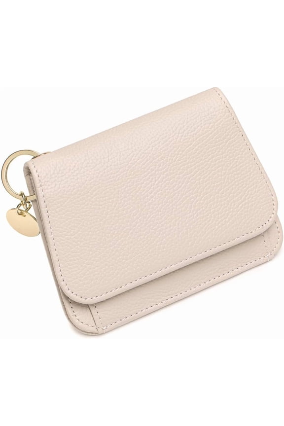 Slim Leather Wallet For Women Small Credit Card Holder With Coin pocket, ID Window, Keychain
