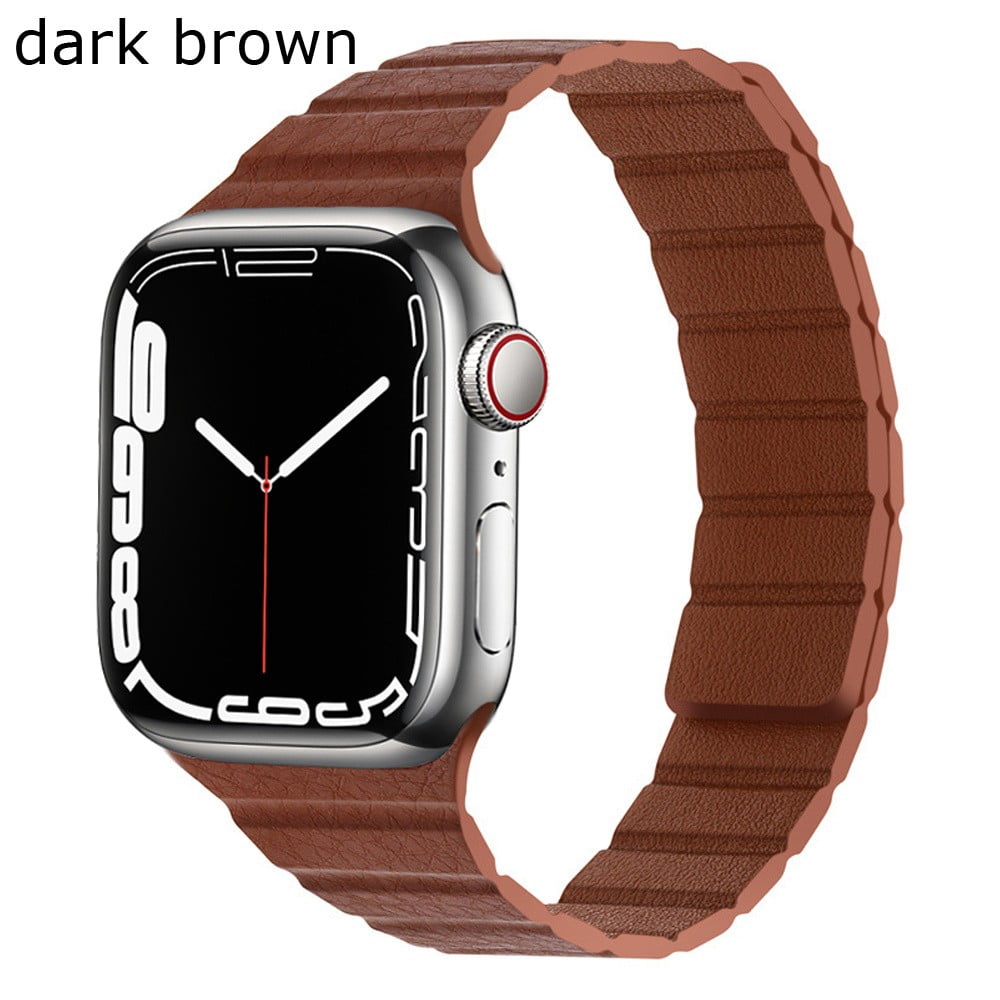Slim Leather link for Apple Watch Band 38mm 40mm 41mm 42mm 44mm 