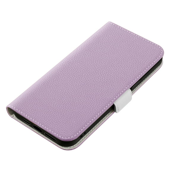 Slim Light Case for iPhone 13 Pro Max 6.7 inch, Lytchee Pattern PU Leather Soft TPU Shockproof Folio Flip Case with Kickstand Card Slots Magnetic Clasp Phone Cover for iPhone 13 Pro Max,Purple