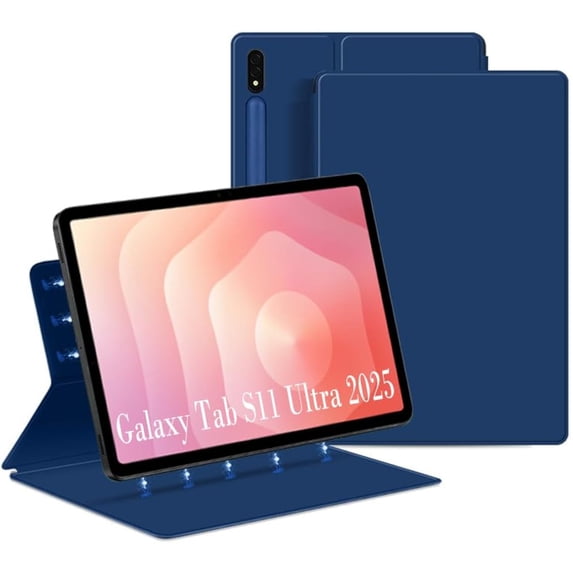 Slim Lightweight Magnetic Protective Case with S Pen Holder & Auto Sleep Wake Function for Samsung Galaxy Tab S11 Ultra 2025 14.6 Inch SM-X930 / SM-X936B,Blue