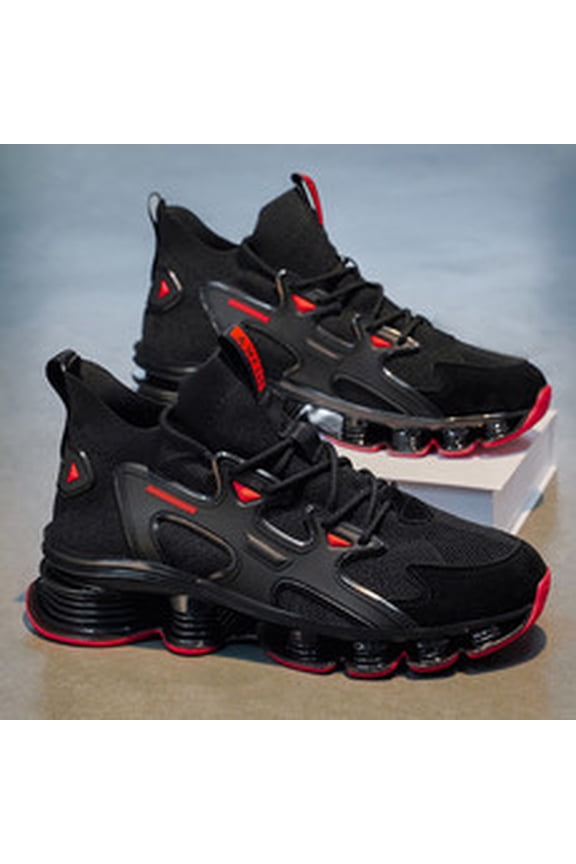 Slim Lightweight Men's Casual Runners, summer breathable ventilated shoes, soft shock absorbing insole and anti-slip outsole for daily fitness and short distance traveling plans.