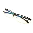 thumbnail image 1 of Slim Lightweight Rectangular Half Rimless Reading Glasses - AR Coating Reader - TR90 Flexible Temple - Anti Reflective, 1 of 3