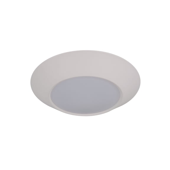 Slim Line 7.5 in. Low Profile Integrated LED Flush Mount Ceiling Light in White Finish