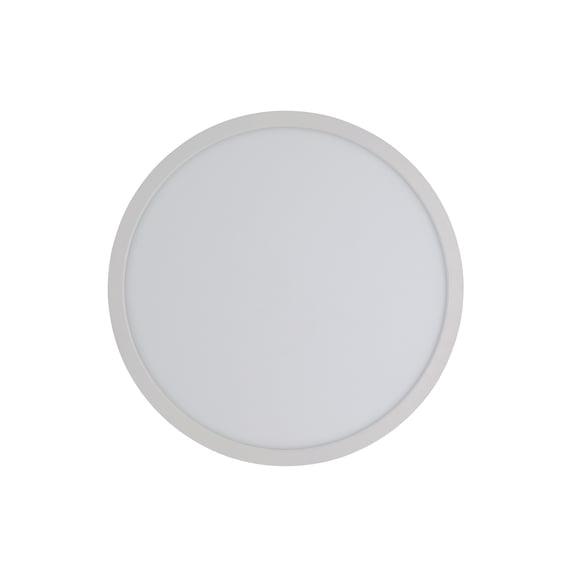 Slim Line II 15 in. Low Profile Integrated LED Flush Mount Ceiling Light in White w/ Selectable 5CCT