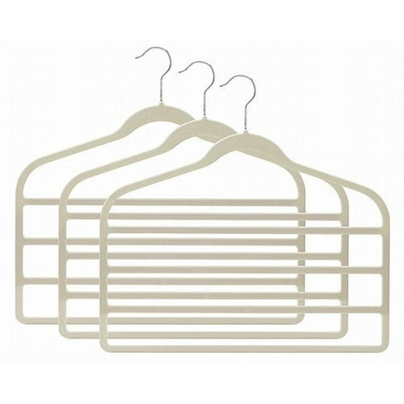Slim-Line Linen (Off White) Multi Pant Hangers