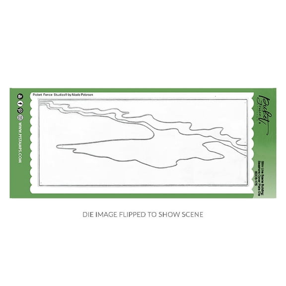 Slim Line Scene Building: Seashore Cover Plate Die