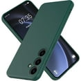 thumbnail image 1 of Slim Liquid Silicone Case for Samsung Galaxy S24 Plus,with Scratch-Resistant Microfiber Lining Shockproof Soft Silicone Protective Case for Samsung S24 Plus (DarkGreen), 1 of 14