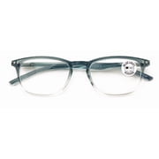 Slim Low Profile Anti Blue UV Protection with Anti-Reflective AR Coating Reading Glasses - Clear Lens Reader CR04AB +2.00