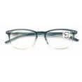 thumbnail image 1 of Slim Low Profile Anti Blue UV Protection with Anti-Reflective AR Coating Reading Glasses - Clear Lens Reader CR04AB +3.25, 1 of 4