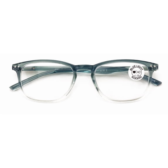 Slim Low Profile Anti Blue UV Protection with Anti-Reflective AR Coating Reading Glasses - Clear Lens Reader CR04AB +3.25