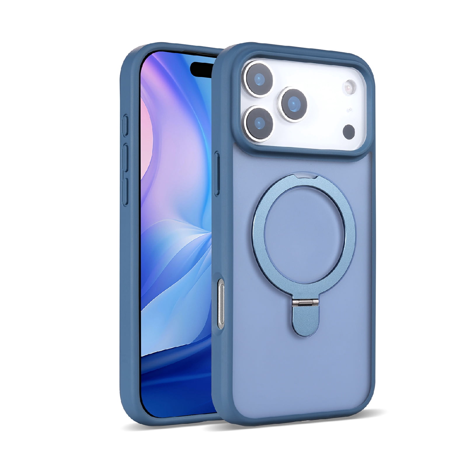 Slim MagStand Case for iPhone 17 Pro Max - Dark Blue