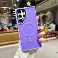 thumbnail image 1 of Slim Magnetic Case for Samsung Galaxy S22 Ultra, Built-in Magnets Compatible with MagSafe Charging, Translucent Skin-Feel Matte Frosted Back Anti-Scratch Phone Cover for Galaxy S22 Ultra, Lightpurple, 1 of 9