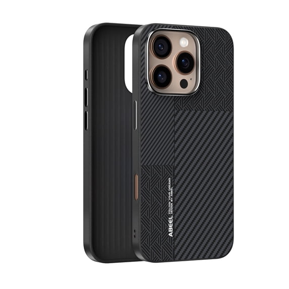 Slim Magnetic Case for iPhone 16 Pro Max Carbon Fiber Pattern Back Cover,Ultra Thin Shockproof Anti-fall Case with Mnimalist Design and Scratch Resistant Compatible with iPhone 16 Pro Max,C