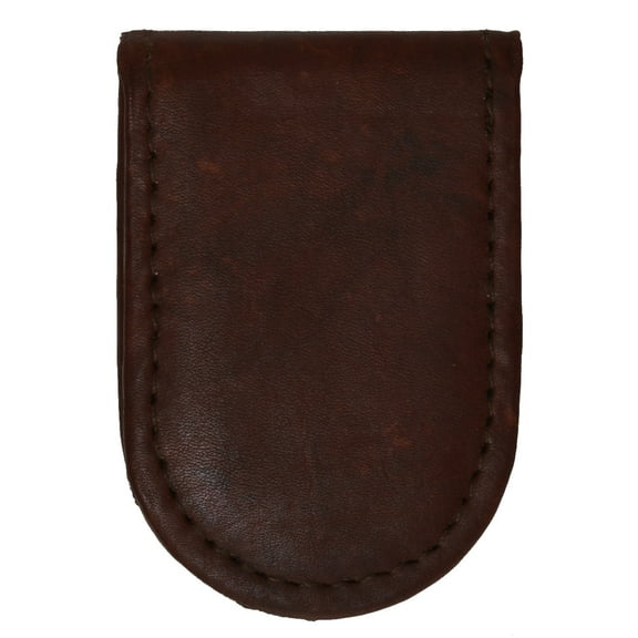 Slim Magnetic Money Clip Genuine Leather Business Card Holder for Men