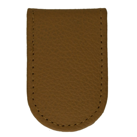 Slim Magnetic Money Clip Genuine Leather Business Card Holder for Men